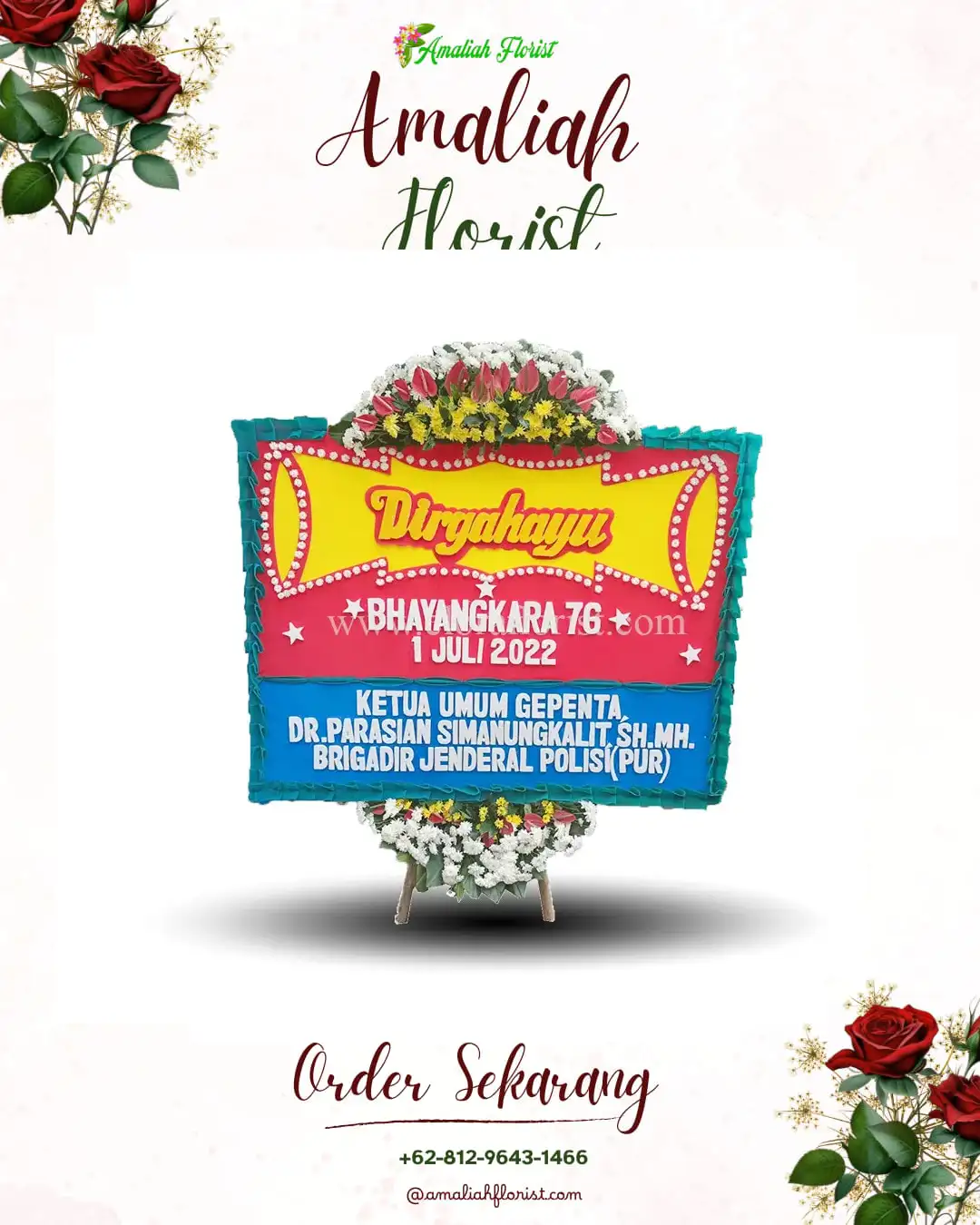Papan Bunga HUT Ulang Tahun Suti Semarang